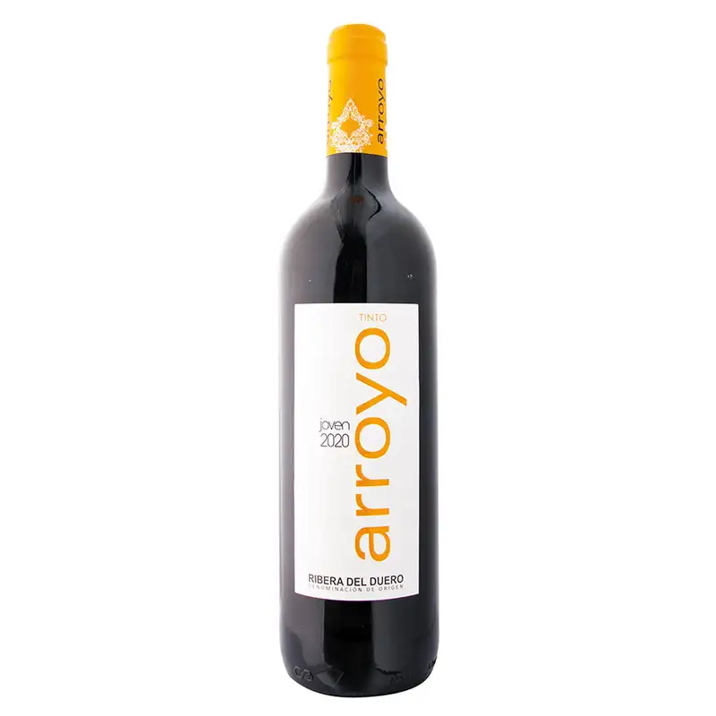 [ per glass €4 ] Tinto Arroyo Joven is a 100% Tempranillo red wine produced by Bodegas S.Arroyo in Burgos , Spain. On the palate it opens up, offering a long and intense range of flavours that at first remind us of pastries, blackberry tarts, apples, strawberries...