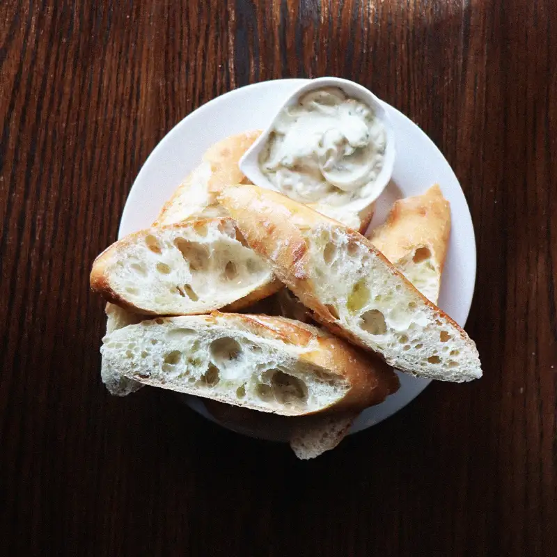 Baguette served with Aioli or Almogrote