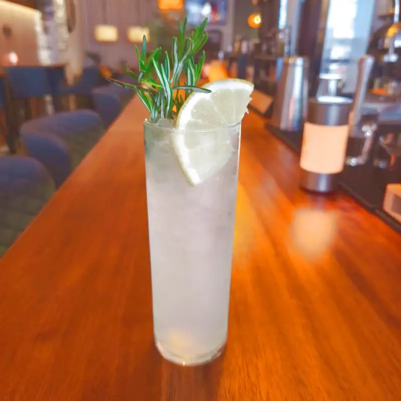 Gin, Rosmarinsirup, Zitronensaft, Limettensaft